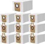 10pcs Sacs à Poussière Compatible avec Xiaomi X10+ & Dreame L10 Ultra/ L10s Ultra Robot Aspirateur, Kit d'Accessoires.
