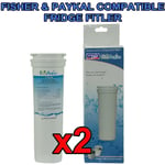 For Fisher and Paykel Compatible Fridge Water Filter 836848 PACK OF TWO