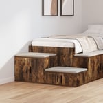 Förvaringsskåp i Rökt Ek 118x41x40 cm av Trä
