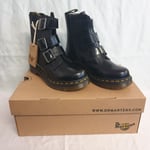 Dr Martens Blake Black Buckle Leather Ankle Boots NEW Buttero 13665001 Size UK 3