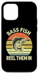 iPhone 13 Bass Fish reel them in Perch Fish Fishing Angler Predator Case