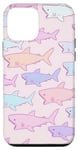 Coque pour iPhone 12 mini Pastel Shark Soft Girl Preppy Esthétique Cute Kawaii Print