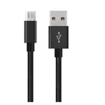 Cable Micro USB pour Lenovo Tab M7 7"Lenovo Tab M10 10.1" - Nylon Noir 1 Mètre - Yuan Yuan