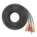 PNI ACCTV30M 30 m BNC Video Power Cable Security Camera Cable for CCTV Surveillance DVR System Installation - Black