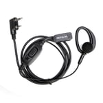Retevis Radio Earpiece with Mic 2 Pin D Shape Ear hook Two Way Radio Headset Compatible for Retevis RT24 RT27 RT28 RT668 RT619 eSynic UV-5R 88E BaoFeng 888S Kenwood Two Way Radio (1 Pack)