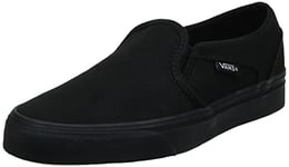 Vans Asher, Sneaker, Noir ((Canvas) black/black), 35 EU