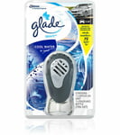 4 x Glade Sport COOL WATER Perfume Scent Car Vent Clip Air Freshener For Car 7ml