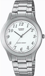 Casio Silver Men’s Watch White Dial MTP-1128A-7BRDF