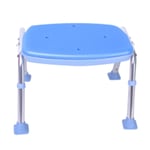qazxsw Bath Chair Old Man Shower Stool Bathroom Stool Bathing Chair Pregnant Woman Bathing Stool with Blue PE Seat and Backrest