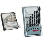 Bosch Professional 13 pcs. HSS-G Metal Drill Bit Set & Bosch Professional 7pc. Brad Point Wood Drill Bit Set