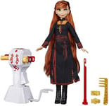 Disney Frozen Sister Styles Anna Fashion Doll with Extra-Long Red Hair, Braiding