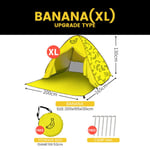MARKOO Tents for Beach Picnic Tents Sun Shelter, Aotomatic Pop Up Foldable Portable Tents for Beach Outdoor Tents,Banana