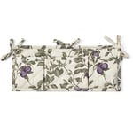 Plum Satin Quilted Sängficka