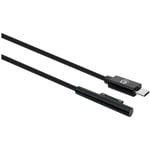 Manhattan - Surface® Connect Ladekabel Surface Connect und USB-C-Stecker 15V/3A 1,8m schwarz Câble de charge Convient aux