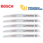 Bosch 2608657610 S1110VF Heavy Sabre Reciprocating Saw Blade Wood Metal 5 Packs