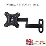 TV Wall Bracket Mount for LCD Monitor Motorhome Caravan Camper 14 21 22 27 Inch