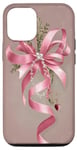 Coque pour iPhone 15 Nœuds en ruban rose mignons