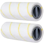 SPARES2GO Roller Set Compatible with Karcher FC 3 FC 5 Cordless Wet & Dry Hard Floor Cleaner (Pack of 2)