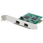StarTech.com 2-Port PCI Express FireWire Card - PCIe FireWire 1394a A