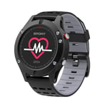 KYLN Smart Watch Heart Rate Monitor GPS SmartWatch Waterproof Watch Wristband Sport Fitness Tracker for Android IOS-Gray