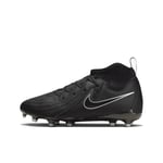 Nike Phantom Luna II Academy F/Mg Football Shoe, Black/Black, 3 UK