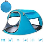 LYXCM Beach Sun Shelters, Waterproof Polyester Windproof Beach Tent 1-4 People Pop-up Tent Baby Sun Protection Tent with Ultraviolet Protection for Swimming Pool Garden Beach Gazebo
