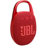 JBL Clip5 Ultra-portable Bluetooth Speaker with Carabiner - Red - IP67 Waterproof - Stereo pairing & Auracast - JBL Portable app - Up to 12hrs of playtime + 3hrs extra with Playtime Boost