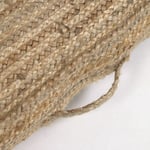 Abir, Gulvpude, kolonial, rustik, naturlige fibre by Kave Home (H: 15 cm. B: 58 cm. L: 58 cm., Natur)