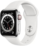 Watch Series 6 GPS + Cellular 40mm Sport Band Silver / White
