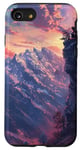 Coque pour iPhone SE (2020) / 7 / 8 Snowboarder Montagne Paysage Aventure Extérieur