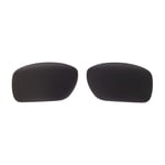 Walleva Black Polarized Replacement Lenses For Oakley Turbine Sunglasses