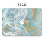 Convient pour étui de protection pour ordinateur portable Apple AirPro housse de protection pour macbook couleur marbre boîtier d'ordinateur-RS-230- 2019Pro16 (A2141)