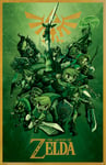 Tainsi ASHER Gift The Legend Of Zelda Nintendo Video Game Poster - Matte poster Frameless Gift 11 x 17 inch(28cm x 43cm)-LS-206