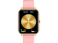 Garett GRC Classic Smartwatch, Rose gull urkasse med rosa silikonrem
