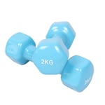 HNDZ Lady Dumbbell Hand Weights–Vinyl Coated Dumbbells For Women And Men–Small Hand Held Weights–Sold In Pairs Or As A Full Set,Convenient and healthy (Color : Blue)