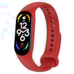 Silikonarmband Xiaomi Mi Band 7 röd