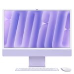 iMac 24" M4 4-ports Nano 32GB Minne 2TB SSD med Magic TrackPad og Numerisk Tastatur - Lilla