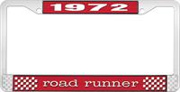 OER LF121672C nummerplåtshållare 1972 road runner - röd