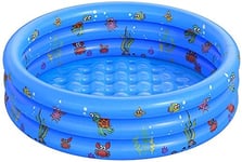 Kiddie Pool - Inflatable Swimming Pool for Kids Paddling Pool Bathing Tub, with Wide Vinyl Sides for Extra Safety for Outside, Garden, Backyard Play -Great Kids Summer Sun Outdoor Garden Toy (51inch)