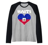 Haiti Flag Day Haitian Revolution I Love Haiti Raglan Baseball Tee