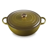 Le Creuset Signature Cast Iron  32cm Soup Pot -Olive With Gold knob (NEW)
