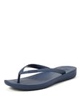 Fitflop Iqushion Ergonomic Flip-Flops, Men Open Toe Sandals, Blue (Midnight Navy 399), 12 UK (47 EU)