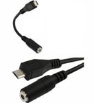 Micro Male to 3.5mm AUX Car Lead Jack Audio Stereo Cable Cord for Mobile Phone