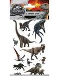 12 st Små tillfälliga tatueringar av dinosaurier - Jurassic World