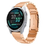 Garmin Fenix 8 AMOLED 43mm Klockarmband i rostfritt stål - Roséguld