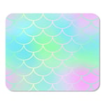 Mousepad Computer Notepad Office Magic Mermaid Fishscale Pattern Abstract Blurry Fantastic Fish Skin Home School Game Player Computer Worker Inch