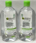 Garnier Micellar Cleansing Water For Combination & Oily Skin 2 X 700ml Bulk Buy