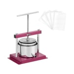 Wiesenfield Fruktpress - Rostfritt stål/järn 3 l Inkl. 5 pressdukar Royal Catering