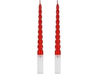 Santa Claus 25Cm Cone Candles 2Pcs