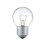 40W glödlampa E27 klar - 420lm, dimbar, P45